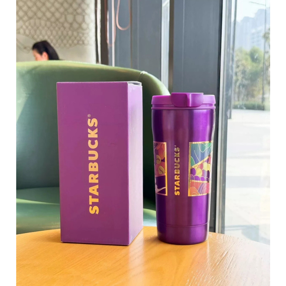 Starbucks 2024 Year of the Dragon Purple Stainless Steel 19oz Tumbler with Box - Picture 2 of 4